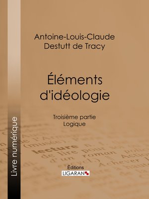 cover image of Éléments d'idéologie